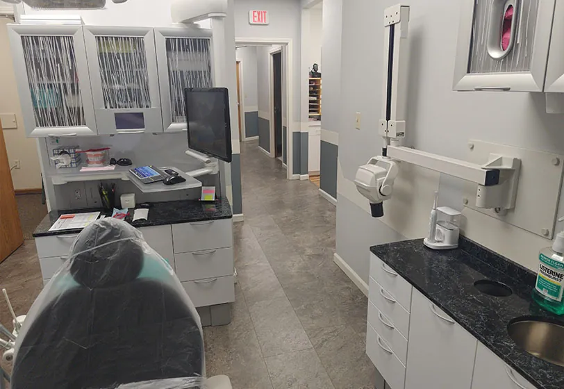 inside the dental operatory at Fort Wayne dental office Ellinwood Dental Care