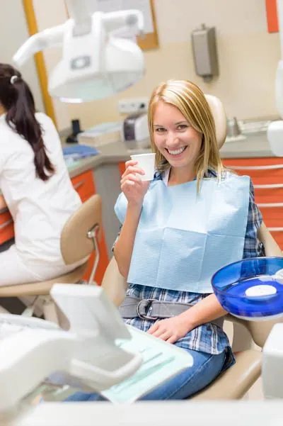 woman relaxing during her dental appointment thanks to sedation dentistry